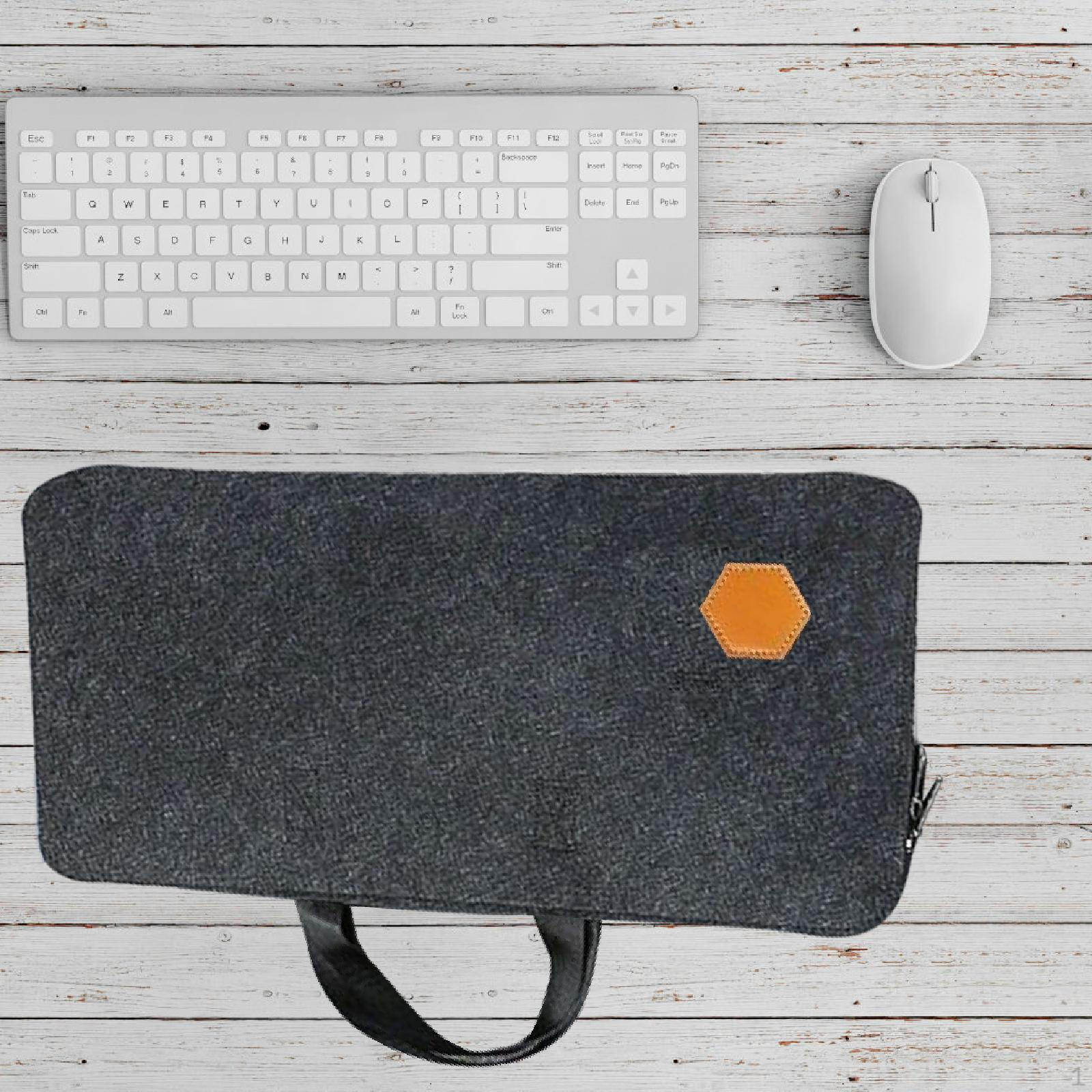 

Сумка для хранения клавиатуры ПК 87 клавиш Чехол Защита Путешествия Пылезащитный с молнией Легкий темно-серого