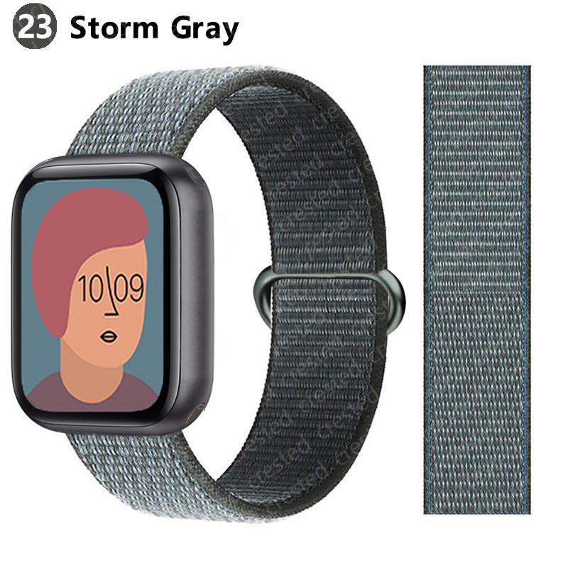 2pcs Straps For Apple Watch Band 44mm 40mm 45mm 46mm 42mm 49mm 41mm Nylon Loop Bracelet iwatch Series 10 9 8 7 6 5 3 se ultra 2