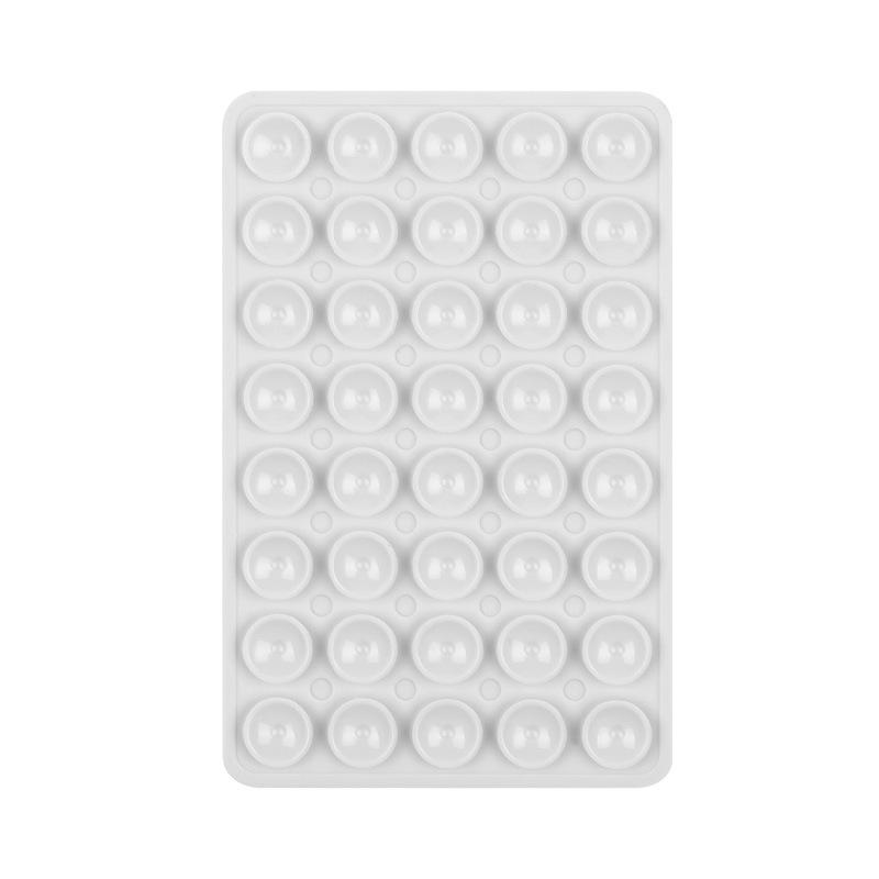 40pcs Square Silicone Suction Cup Phone Holder - Multi-functional, Self-adhesive, Anti-slip