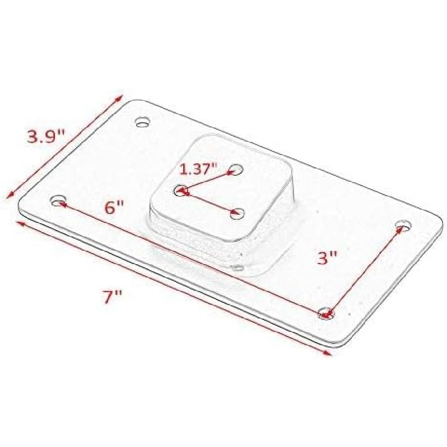 3-Hole Chrome Laydown License Plate Mounting Bracket For Harley Softail Dyna XL 1973-Up