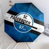 SC Paderborn 07 Pattern, Automatic Folding Umbrella, Portable and Foldable Design, 8 Ribs, a Christmas or Birthday Gift.