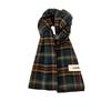 2024 Retro Christmas Plaid Fringed Imitation Cashmere Scarf - Women's Winter Versatile Neck Warmer