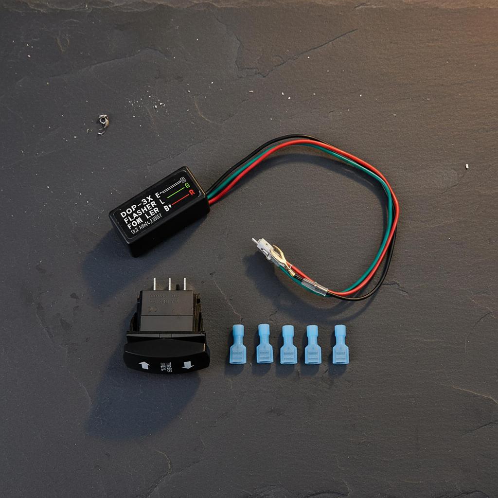 For ATVs For Cars LED Flashers Kit ATV Turn Signal Kit Enhanced Visibility Indicators Five Connectors Included