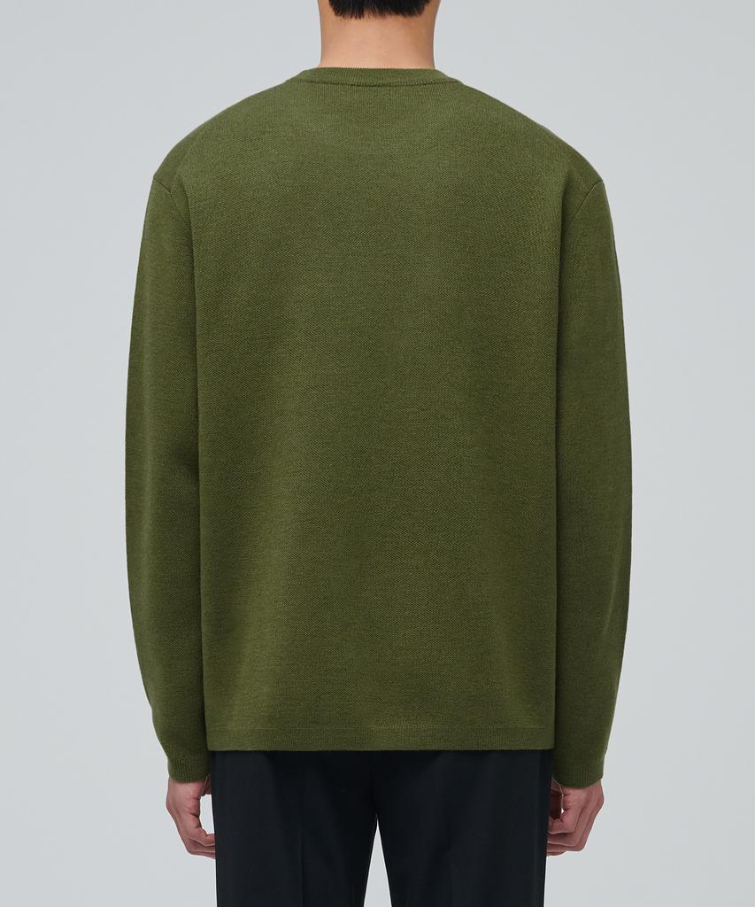 Musinsa Standard Minimal Crew Neck Knit [Avocado]