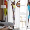 African Women Bottle Sheer Window Curtains For Living Room Bedroom Girls Room Decoration Tulle Curtains