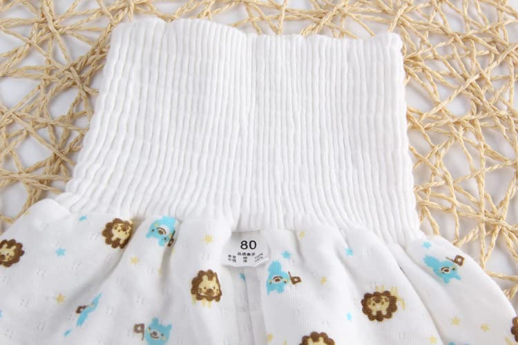 Babykoi Baby Thick Belly Warmer Top and Bottoms Front Long Bear 90cm Pajamas, Set, Opening, Spring/Autumn/Winter, Sleeves, Girls/Boys, All-Over Print,