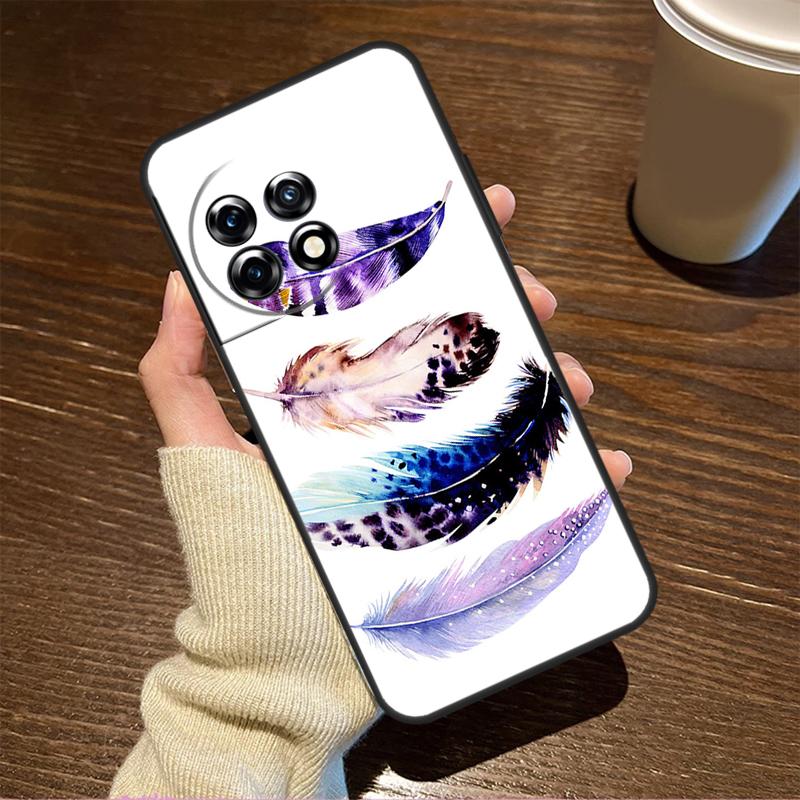 Feather For OnePlus 15R 13 12 11 9 Pro 12R 13R 10T 13T Case For OnePlus Nord 5 CE 2 3 4 Lite N20 N30