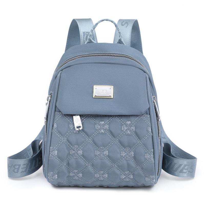 Женский рюкзак Модный рюкзак Простой повседневный рюкзак с вышивкой персикового сердца one size синий