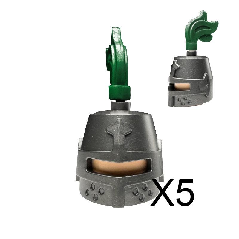 MOC Bausteine Mittelalter Ritter Soldat Actionfiguren Waffen Zubehör Schwert Speer Umhang Weste Helm Rüstung Geschenk Spielzeug Stein