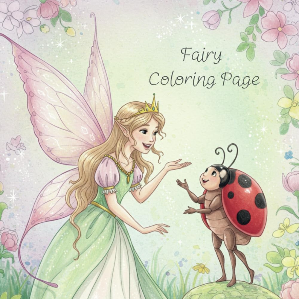 

Fairy and Me Coloring Book Pages of for Adults Fantasy Autonomic Nervous System Improvement Mindfulness God disorder or life (Coloring Heaven) / / /