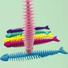 Silikonová rybí kost Fidget hračky Stretch Fish Bone Squeeze Ghost Silikonová rybí kost Dětské dárky