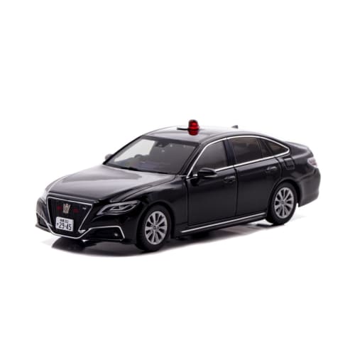 RAI'S 1/43 Scale Toyota Crown (ARS220) 2022 Kanagawa Prefectural Police Traffic Department Traffic Mobile Unit Vehicle (Unmarked Black) Complete Dieca