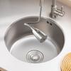 304 Stainless Steel Sink Vegetable Washing Basin Under Counter Basin Round Nano Island Counter Bar Small Single Basin Kitchen Sink