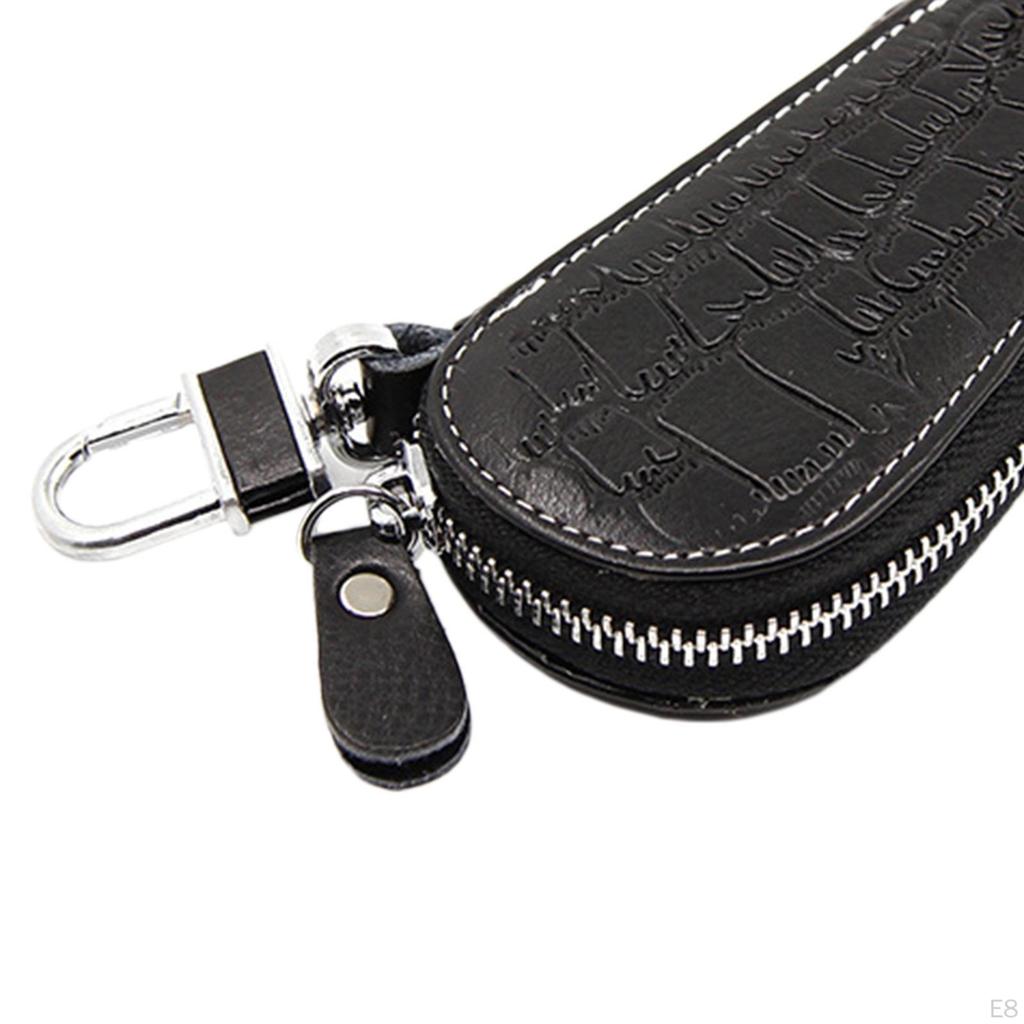 Halter Leder Autoschlüssel Organizer Damen Schlüsselanhänger Hüllen Unisex Tasche