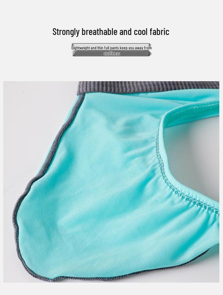 2025 Summer Ice Silk Men's Thong: Cool, Breathable, Fun Underwear