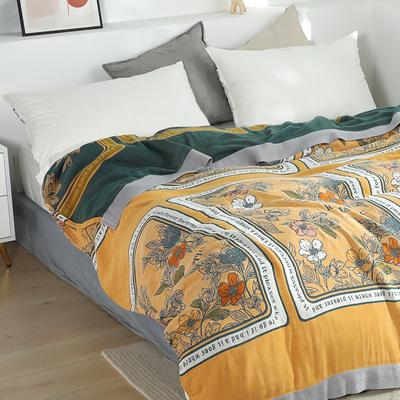 Europe Throw Blanket for Beds Summer Single Double Towel Quilt Air-conditioning Blanket Soft Sheet 100% Cotton