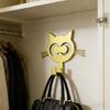 Set Of 2 Playful Cats Wall Hooks Easy To Installation Metal Construction Hanger for Coats Bags And Daily Essential