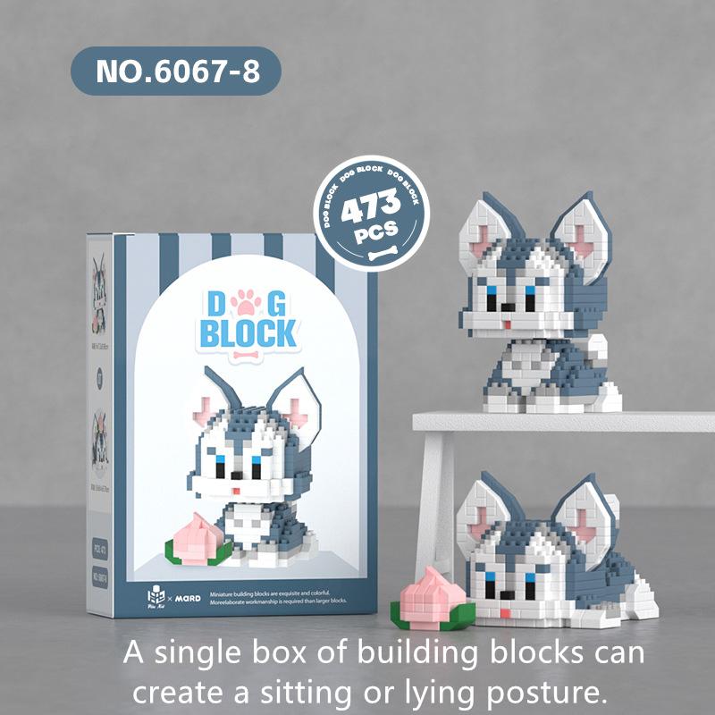 

Creative And Interesting Mini Puppy Series Building Blocks Children s Educational Assembly Toys Cartoon Ornaments Birthday Gifts No box