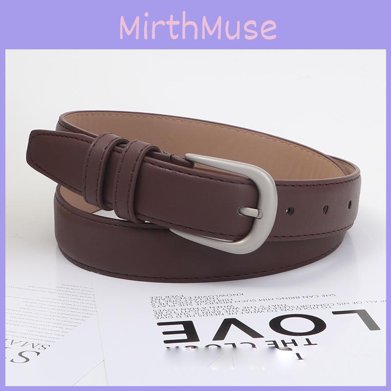 Womens Belt Slim Black Minimalist Accessory Vintage Versatile 105cm Fashion