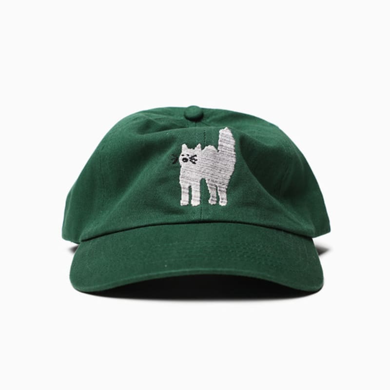 

HolidayVisitor Wakeup Cat Ball Cap - Green OS