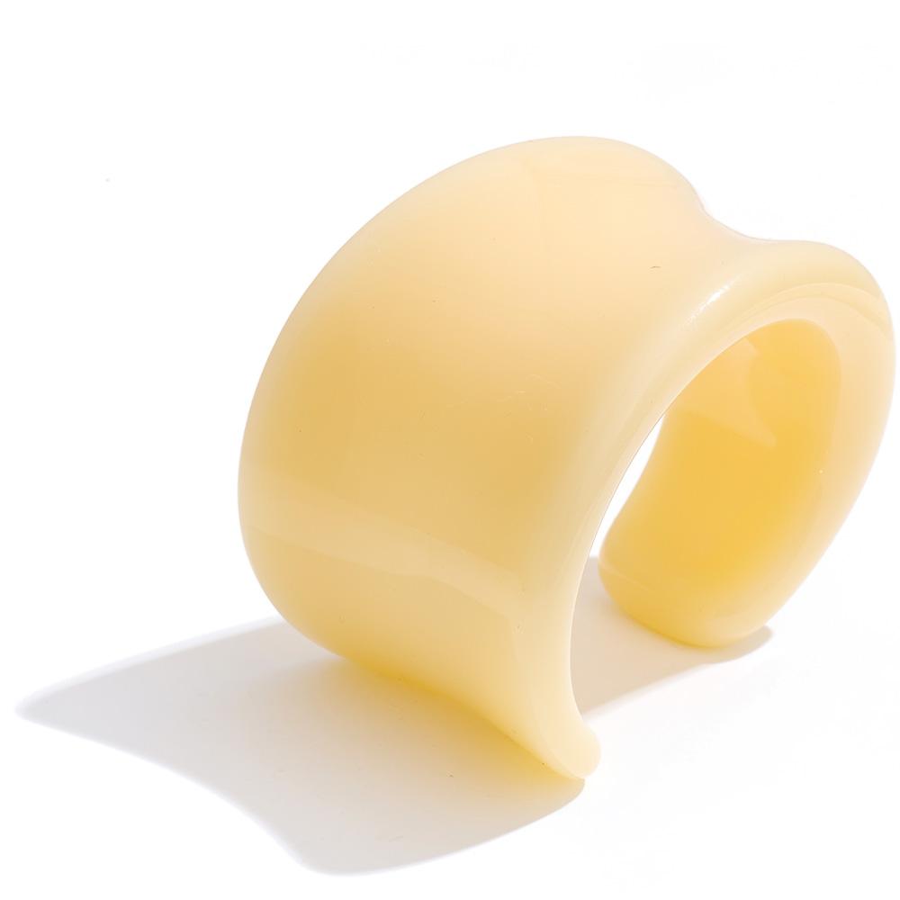 Eetit 64mm Multi-color Big Resin Acrylic Cuff Wide Bracelet Bangle for Women Waterproof Charm Statement Street Large Jewelry