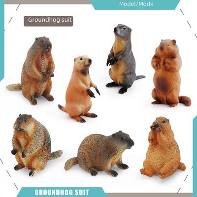 Wild Animal Models: Handmade Squirrel, Chipmunk, and Groundhog Ornaments