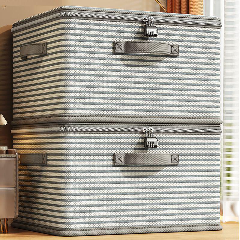 Large Foldable Zippered Storage Box for Clothes