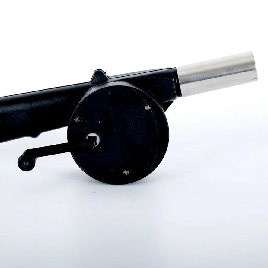 1 Pcs Outdoor BBQ Fan Hand Crank Blower Portable BBQ Fire Bellows Tool Picnic Camping Accessories Outdoor Kitchen