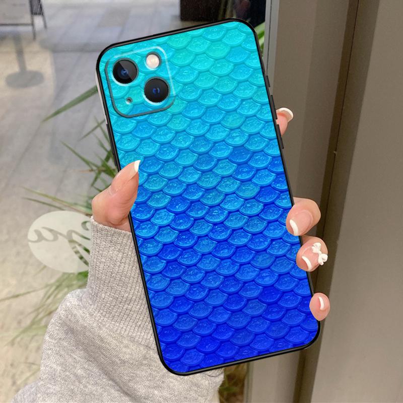 

Mermaid Tail Scale Case For iPhone 16 Pro Max 15 14 12 11 13 17 Pro Max Plus 12 13 Mini 16e 17 Air Back Cover iPhone 15
