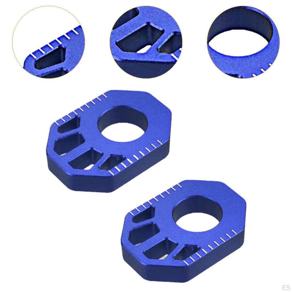 1 Paar Dirtbike Hinterachsblöcke Kettenspanner Einsteller Aluminiumlegierung für Crf250L