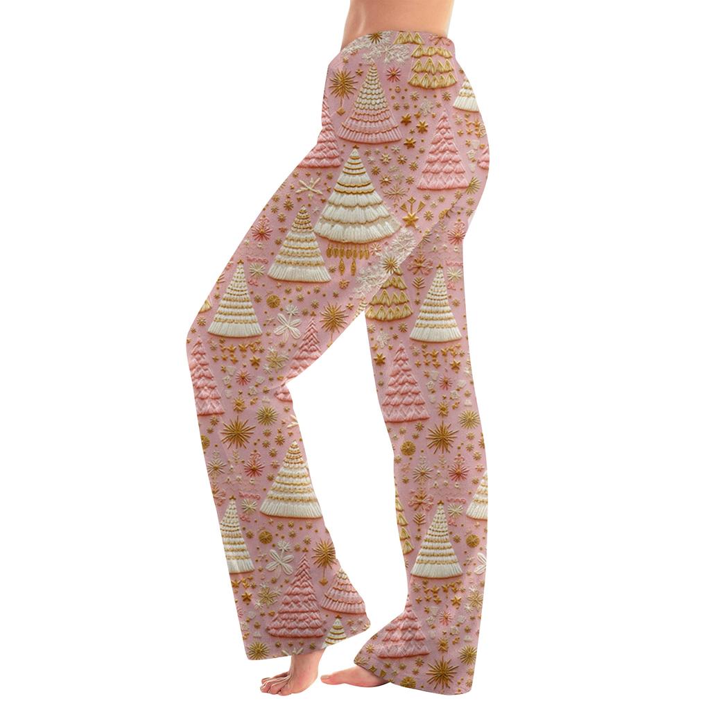 Women's Casual Fashion Women's Sports Home Christmas Pajama Pants Long Pants