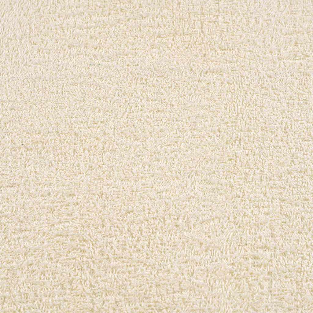 Vidaxl Ręczniki Kąpielowe, 2 Szt, Kremowe, 100X150 Cm, Bawełna 100%