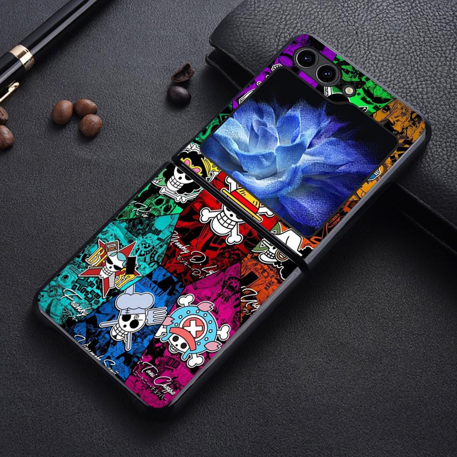 

Back Phone Cover Funda Case for Samsung Galaxy Flip5 Flip7 FE Flip4 Flip3 Flip6 Z Flip 7 6 5 4 3 Anime One Pieces Galaxy Z Flip3 5G