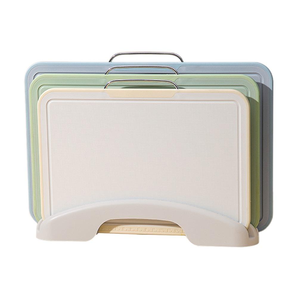 3 Piece Set With Storage Stand Cutting Board PP Chopping Block Kitchen Mats Fruit Cutting