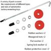 Car Battery Hold Down J Bolts,18-8(304) Stainless Steel Battery Hold Down Bracket J Hooks,Universal Battery Hold Down Kit For Firmly Support Car