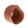 Gas Canister Protective Cover Portable PU Leather Gas Canister Cover for Outdoor Camping Accessories Dark Brown