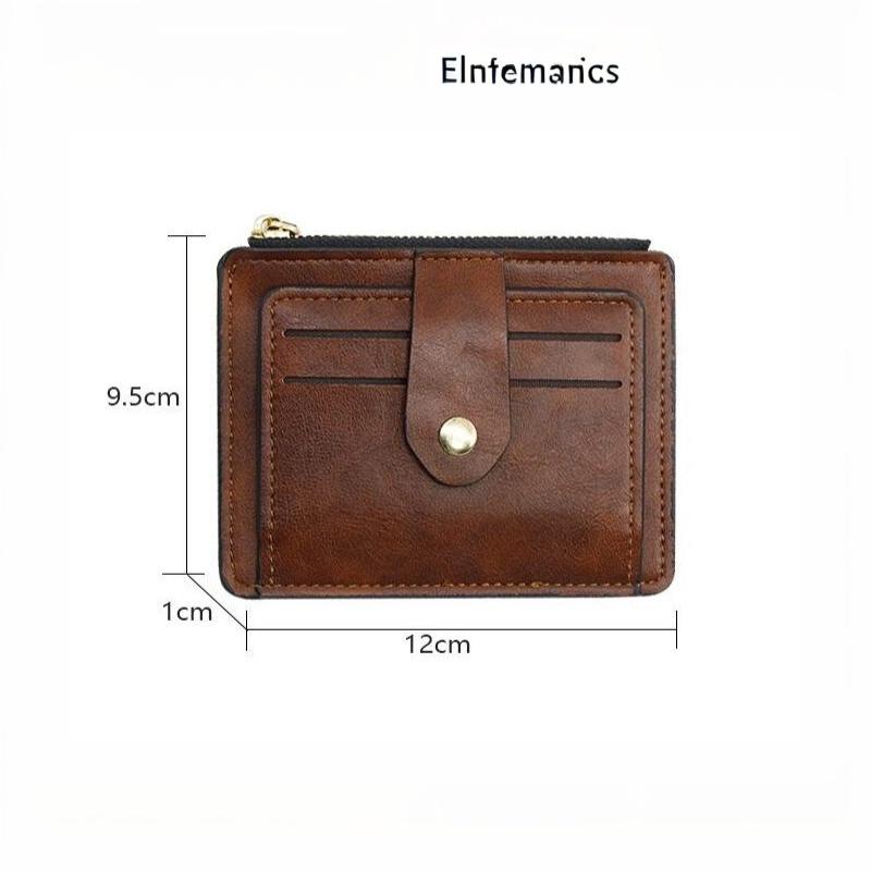 Portafoglio Portacarte di Credito ID Piccolo da Uomo Lusso Portafoglio Sottile in Pelle da Uomo Con Tasca Portamonete Marca Designer Borsa Per Uomini Donne