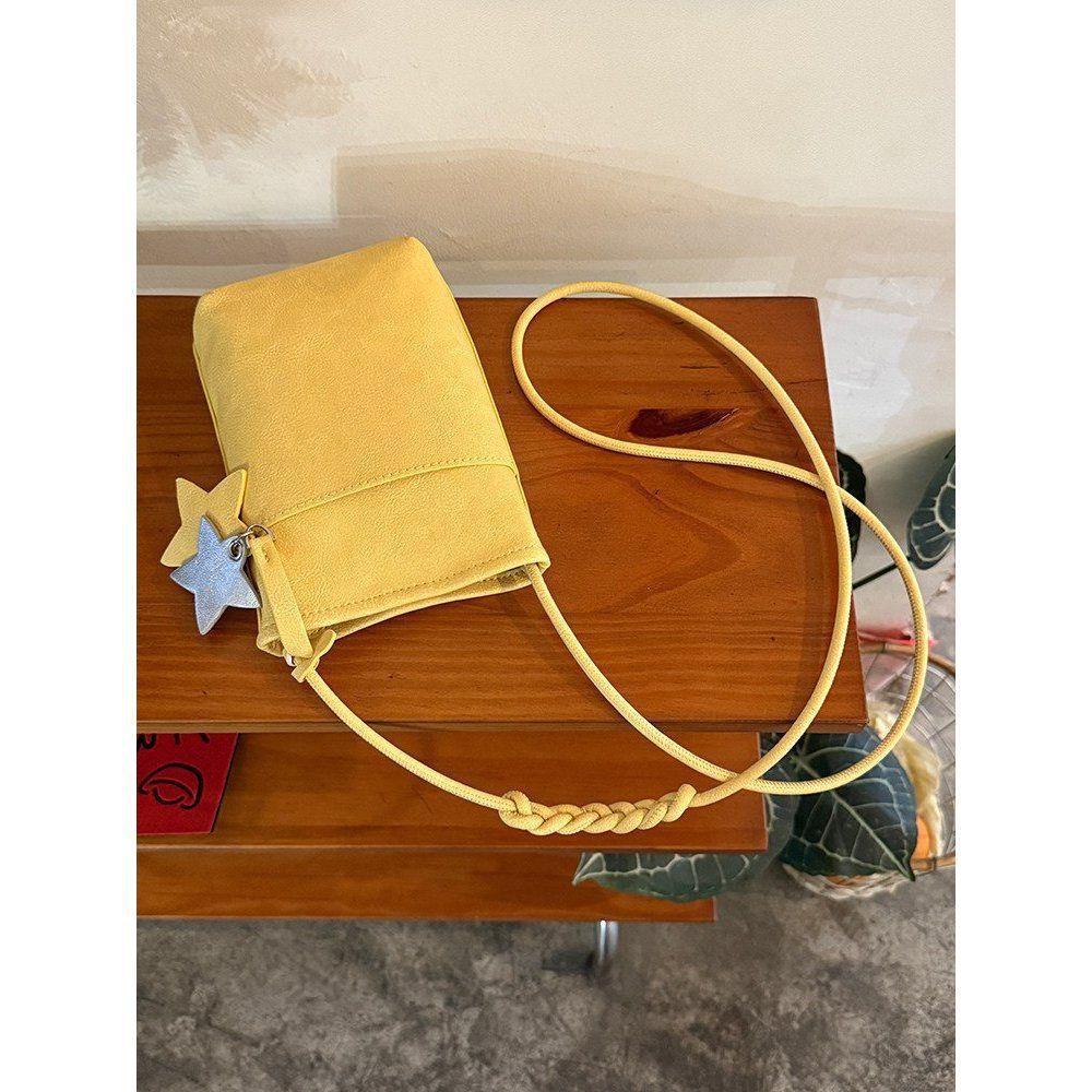 Vertical Style Mobile Phone Bag, Niche Daily Single Shoulder Crossbody Bag, Small Wallet