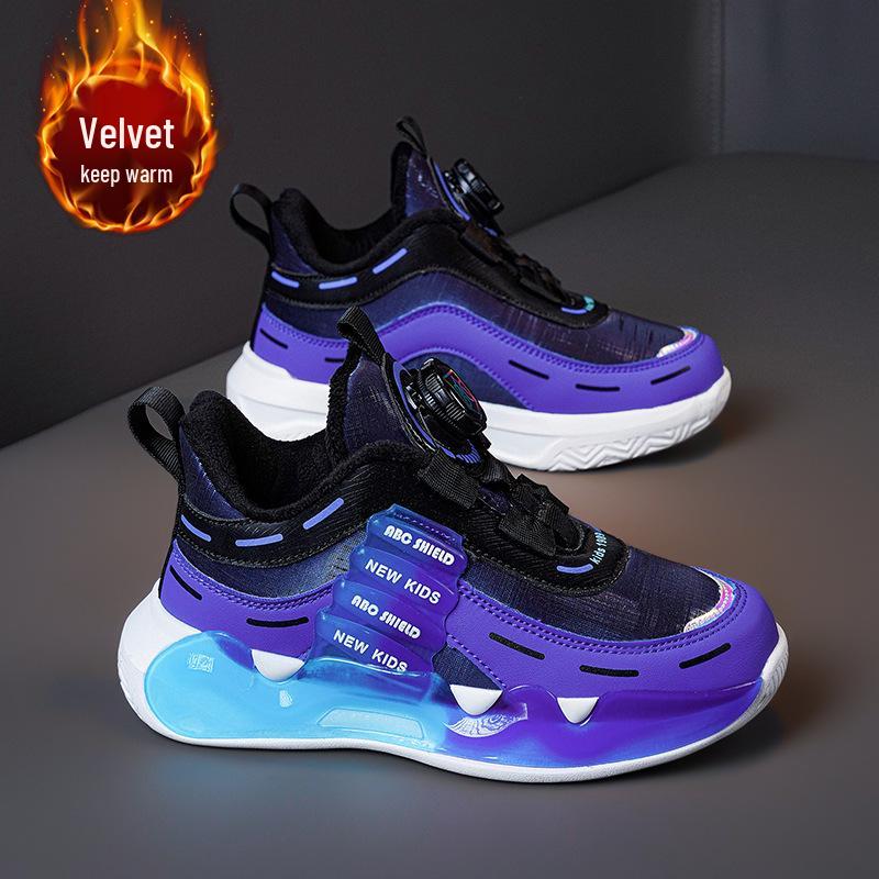 Men's Cotton-Lined Winter Sports Shoes, Rotating Buckle, Chunky Sneakers for Kids and Girls (2026).