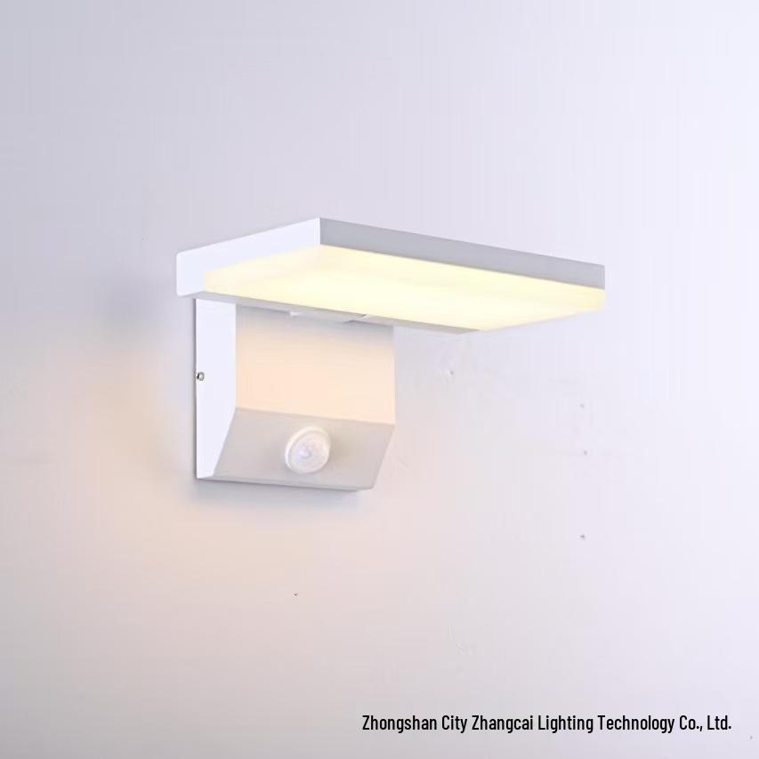 Rotatable LED Wall Light with Motion Sensor, Waterproof for Outdoor Courtyard and Garden