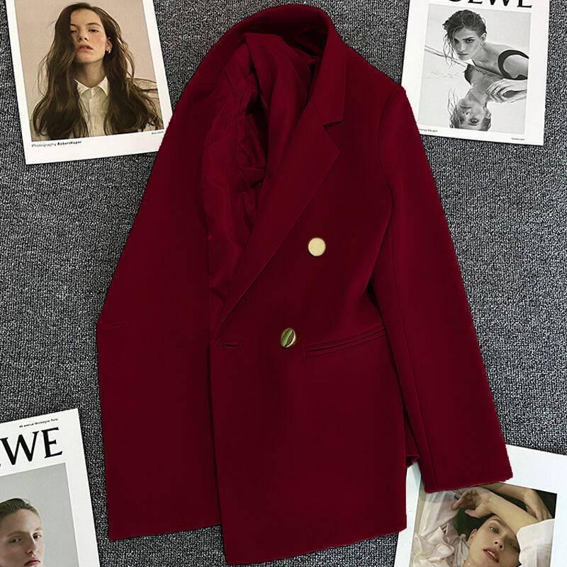 Women's Green Slim Fit Suit Jacket - Trendy Spring 2025 Street Style