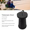 Telescopic Stool Sturdy ABS PP Plastic Large Load Capacity Portable Stable Collapsible Stool for Fishing Camping Travel Black Gray