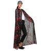 Halloween Cloak Long Hooded Cape with Blood Spider Web Print for Kids Adults Halloween Party Dress Up Accessory for Performance Cosplay Masquerade