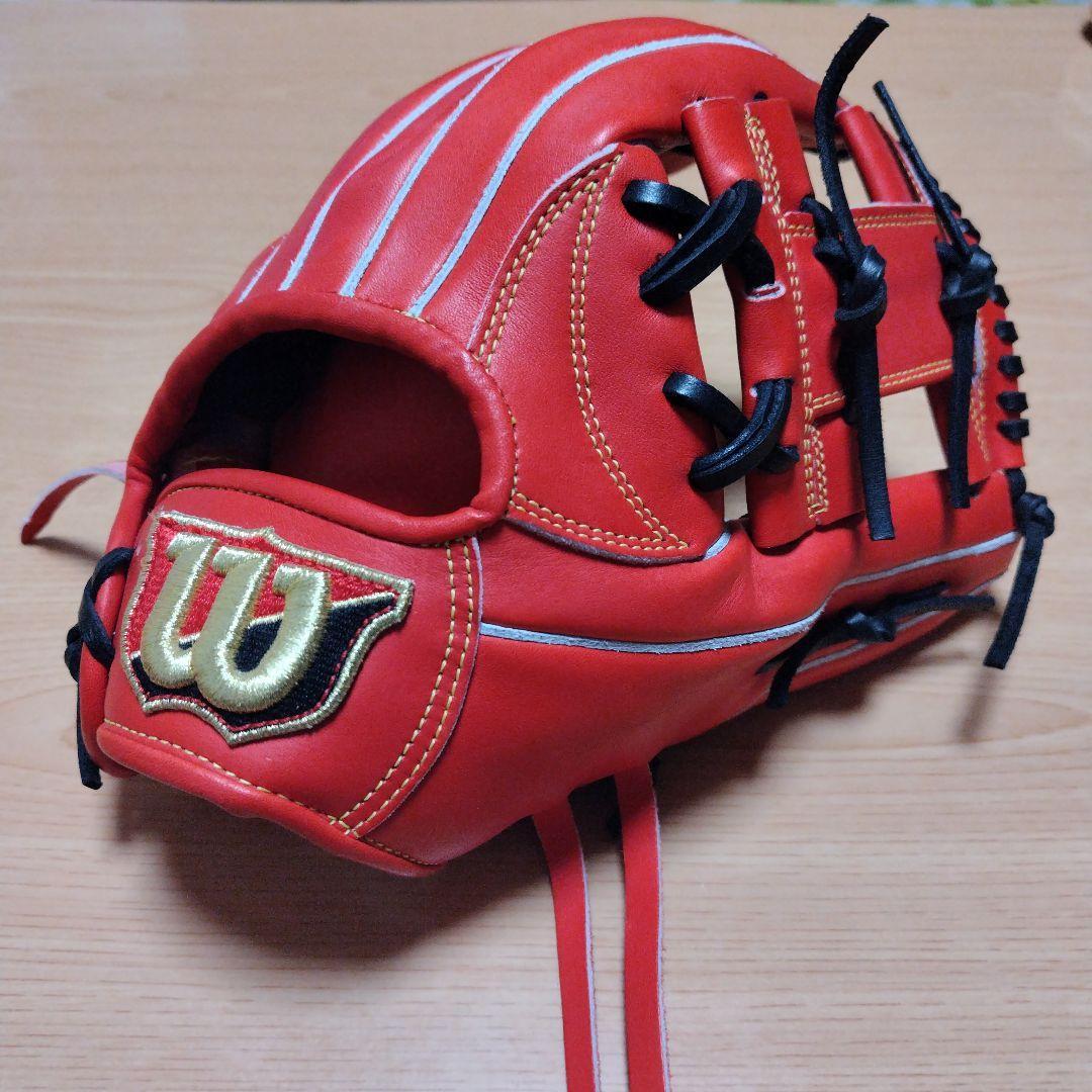 Used Wilson hardball infielder s glove, new, unused, with 2 pinky fingers, regular price 63,800 yen
