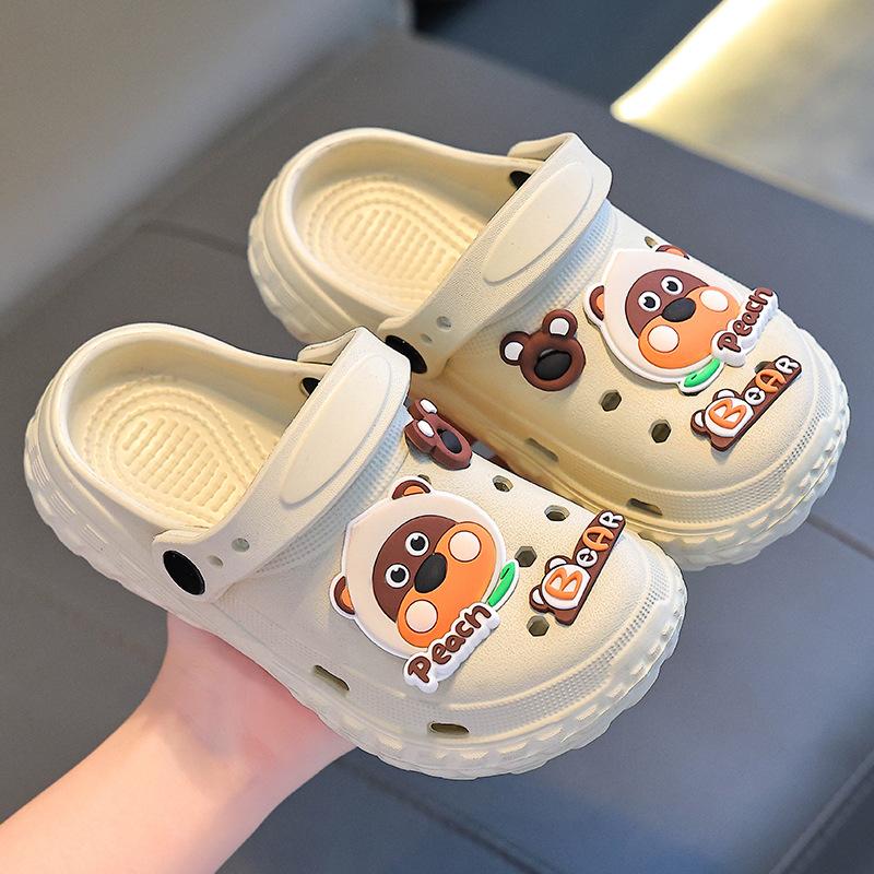 Children's Slippers with Soft Cushioning, Girls' Summer Cartoon Cute Non-Slip Indoor Bath Soft Sole Slippers, Baby Slippers