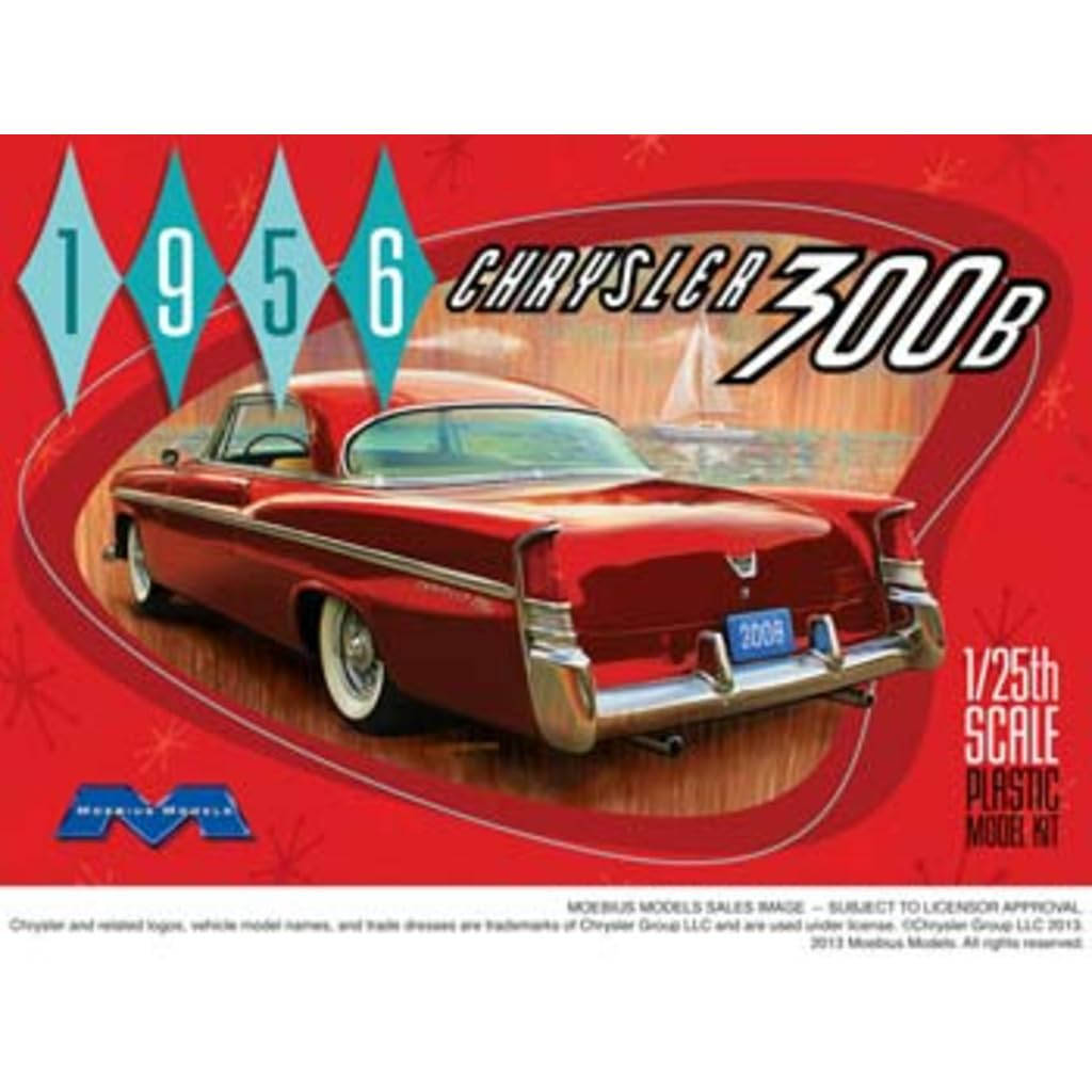 

Модель Mobius 1956 Chrysler 300B 1/25