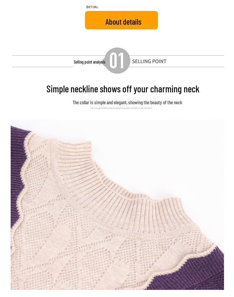 Autumn Fashion: Stylish Knit Two-Piece for Middle-Aged and Elderly Women