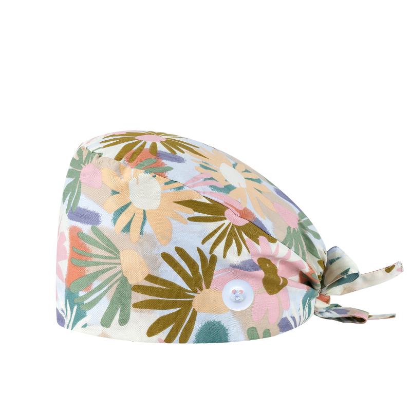 200 Kinds Adjustable Medical America National Pattern Cartoon Pet Hospital Heart Surgical Doctor Cap Surgeon Hat