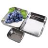 with Plastic Cover Stainless Steel Food Storage Box Rustproof Food Container  Sausage