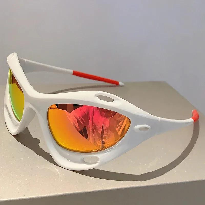 New  Sunglasses Fashion Futuristic Punk Mirror Sports Men Eyewear Trendy Brand Design Outdoor Uv400 Shades For Women